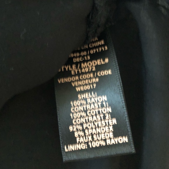 Beautiful Black lace Ella Moss top like new size Large. Great holiday party top. - Picture 11 of 11